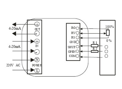 智能調節(jié)式電動蝶閥接線圖、電動球閥接線圖